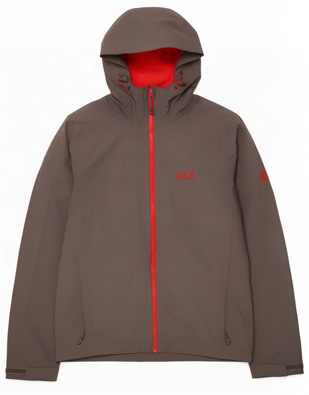 Jack Wolfskin Ανδρικό μπουφάν με κουκούλα αντιανεμικό UK 36/38 Medium Grey Polyester