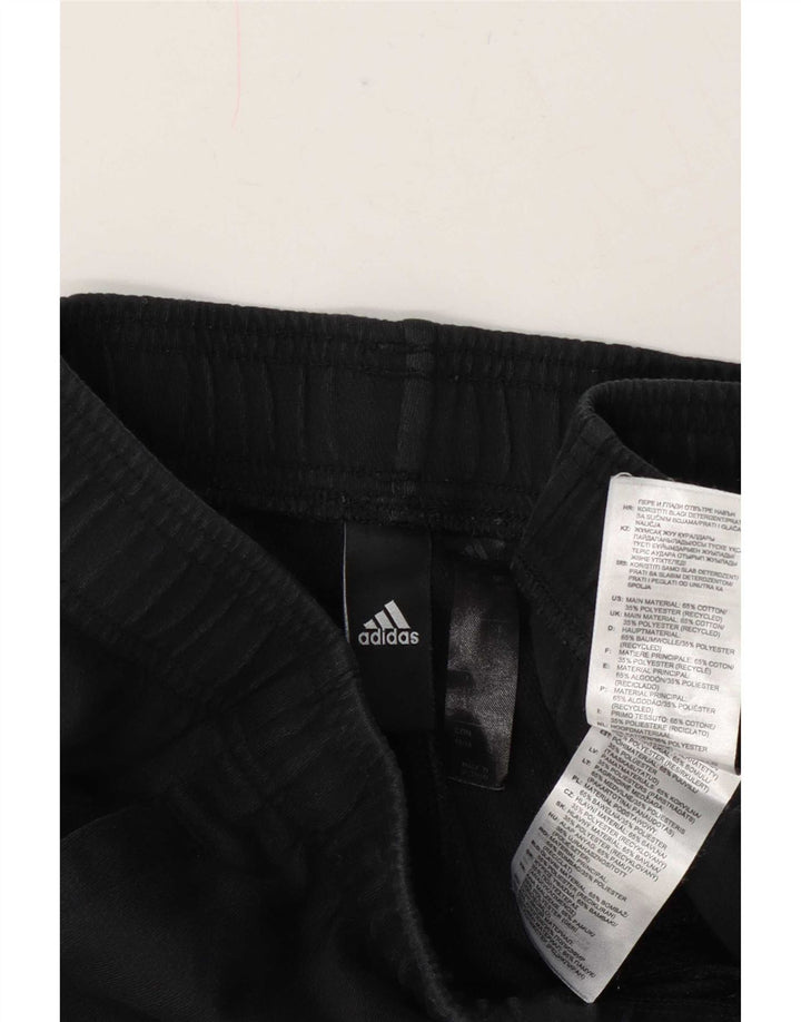 Ανδρικό γραφικό αθλητικό σορτς Adidas, μεσαίο μαύρο βαμβακερό