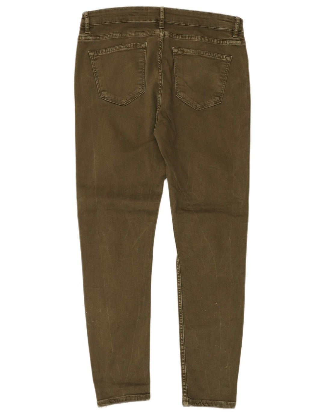 Zara Γυναικείο Slim Jeans EU 40 Medium W30 L27 Khaki Colourblock