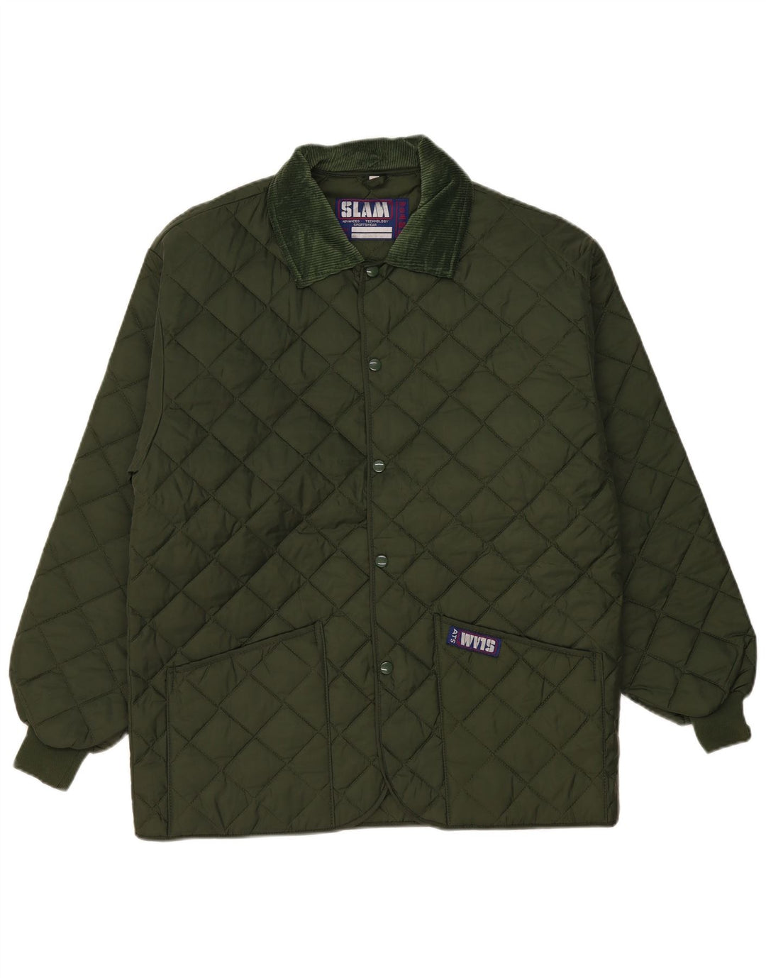 Slam Ανδρικό καπιτονέ μπουφάν UK 38 Medium Green Nylon