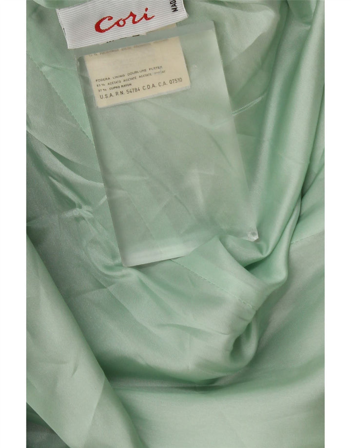 Vintage γυναικείο σακάκι σακάκι με 1 κουμπί UK 18 XL πράσινο μαλλί