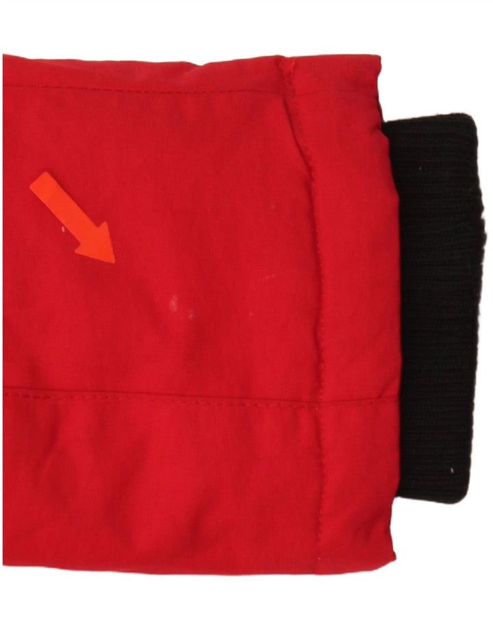 Superdry γυναικείο μπουφάν Parka με κουκούλα μεγάλου μεγέθους UK 10 Small Red Nylon