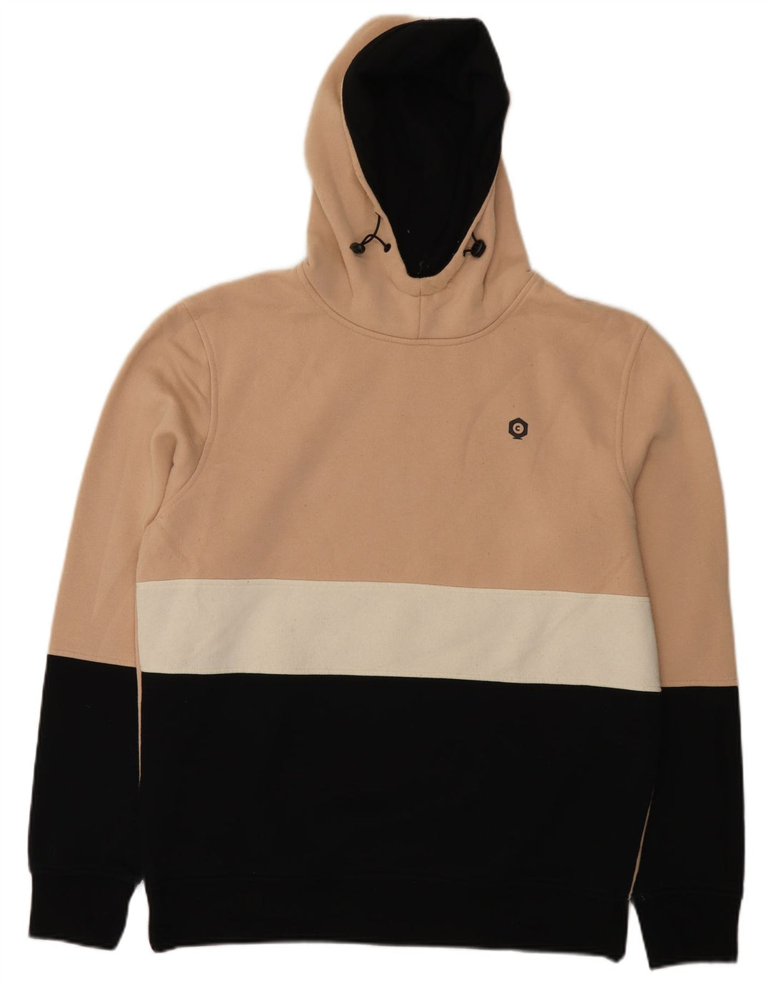 Jack & Jones Ανδρικό Hoodie Jumper XL Beige Colourblock Πολυεστέρας
