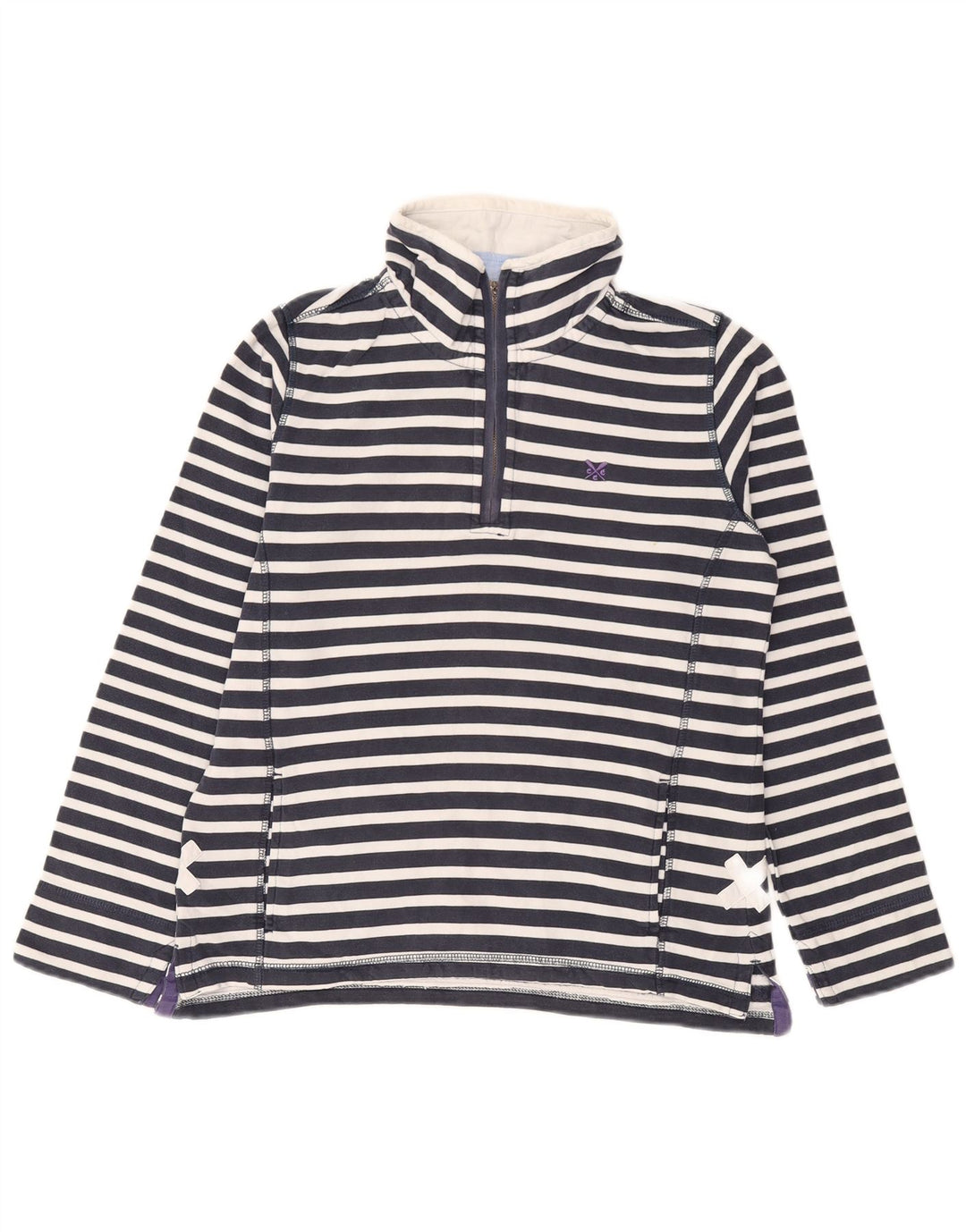 Crew Clothing Γυναικεία φούτερ με χαλαρή εφαρμογή Jumper UK 10 Small Blue Nautical