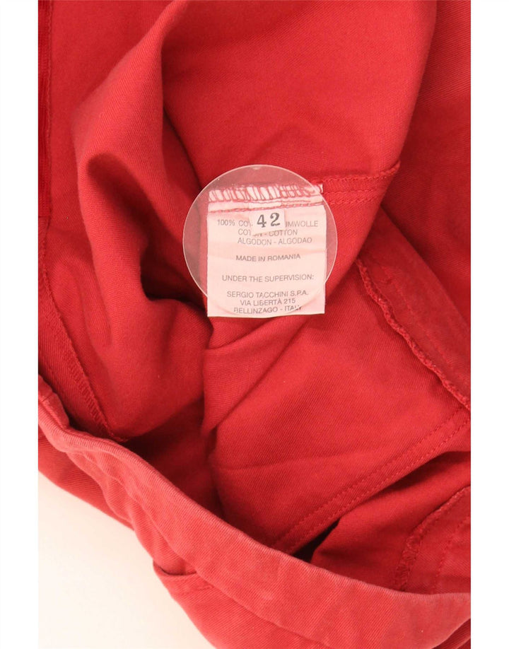 Sergio Tacchini Γυναικεία φούστα σε γραμμή Α IT 42 Medium W30 Κόκκινη βαμβακερή