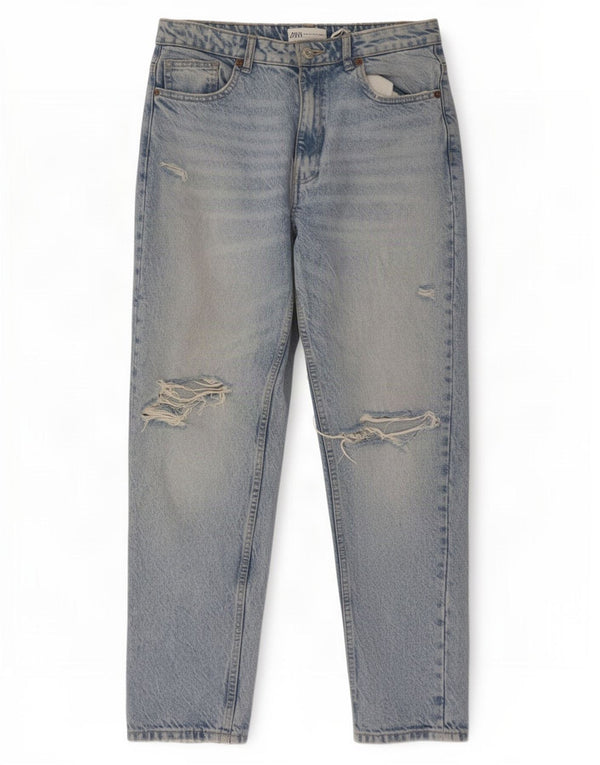 Zara Γυναικεία στενόχωρα τζιν EU 38 Small W28 L28 Μπλε βαμβακερό
