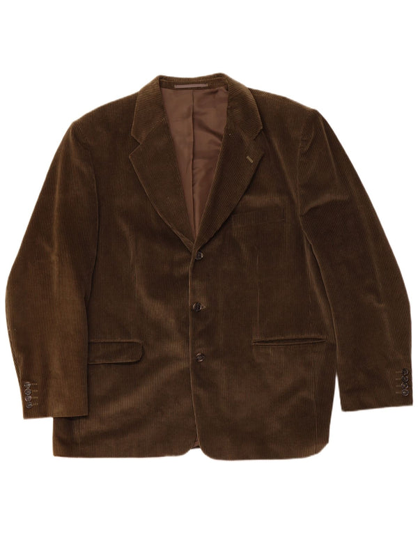 Canda Ανδρικό τζάκετ κοτλέ σακάκι με 3 κουμπιά UK 58 4XL Πράσινο βαμβακερό