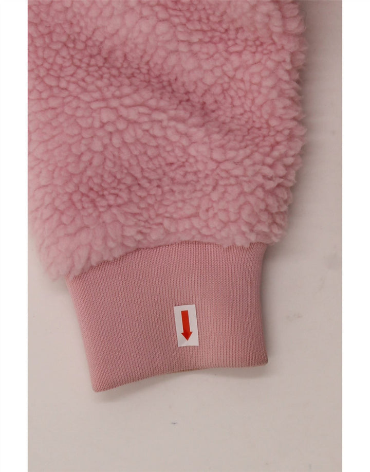 ELLESSE Womens Hooded Fleece Jacket UK 6 XS Pink Polyester Vintage Ellesse and Second-Hand Ellesse from Messina Hembry 