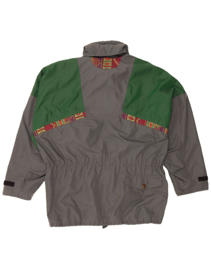 Vintage Ανδρικό Loose Fit Utility Jacket UK 38 Medium Grey Polyamide