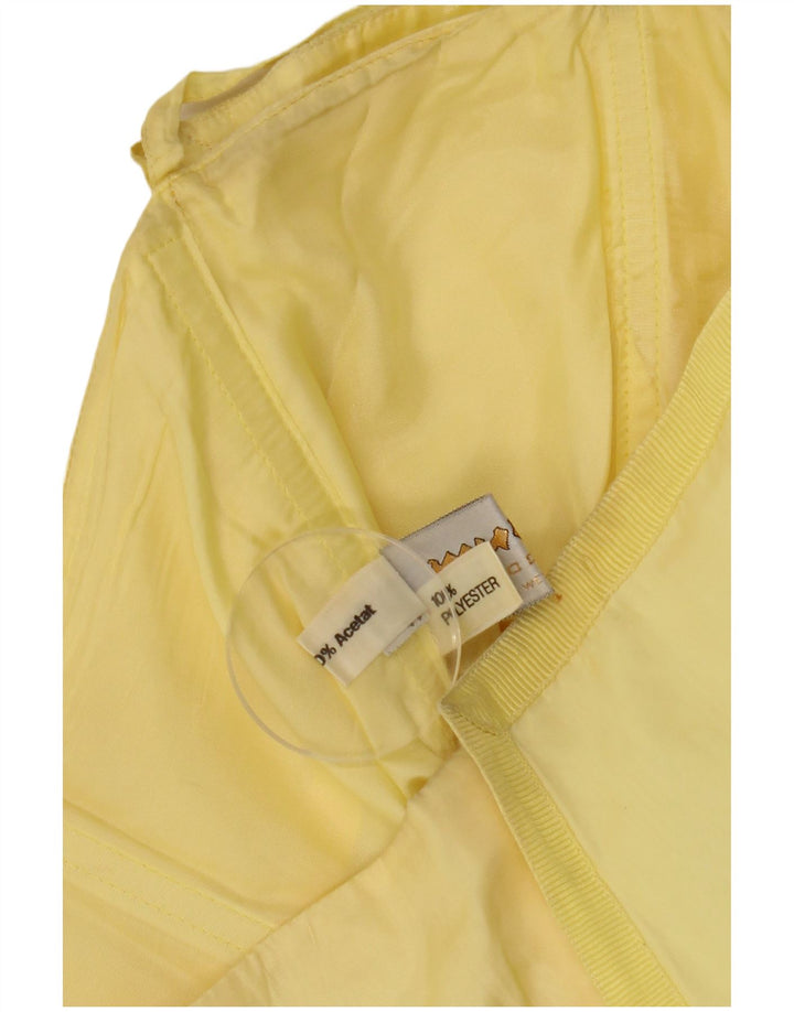 Murek Γυναικείο Ασύμμετρο Στράπλες Φόρεμα EU 38 Medium Yellow Acetate