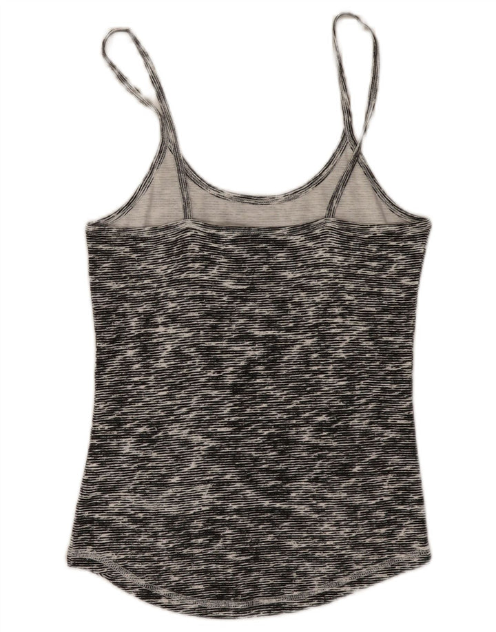 Champion Womens Cami Top UK 12 Medium Grey Flecked Cotton