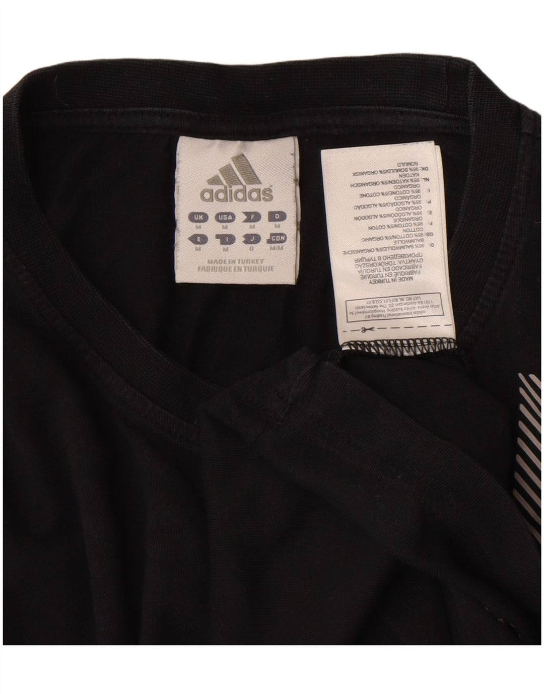 Ανδρικό γραφικό T-Shirt Adidas Top Μεσαίο μαύρο βαμβακερό