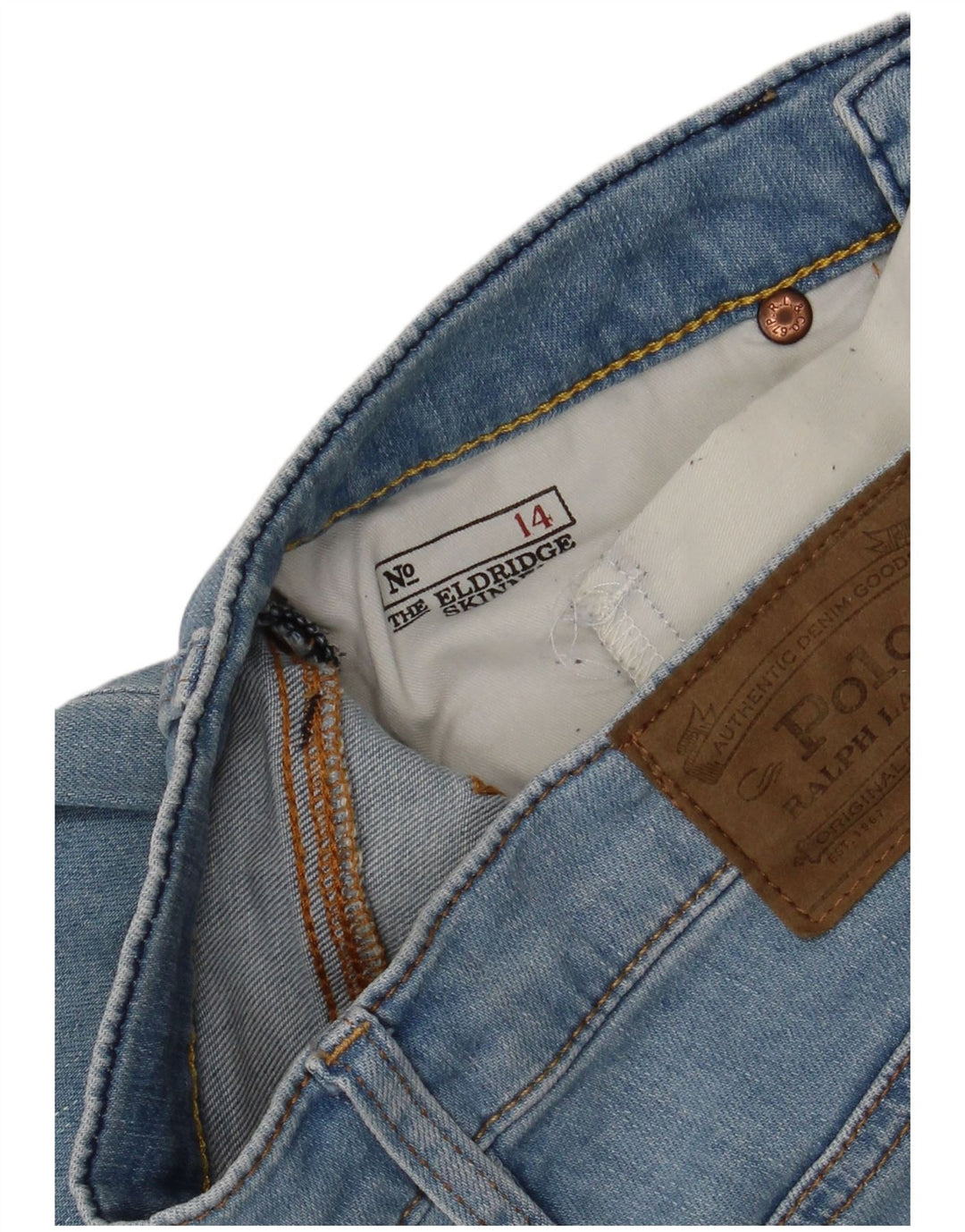 POLO RALPH LAUREN Boys The Eldridge Skinny Jeans 13-14 ετών W28 L26 Blue