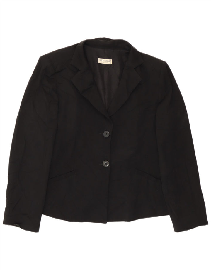 Giorgio Armani Γυναικείο Μπλέιζερ με 2 Κουμπιά UK 14 Medium Black