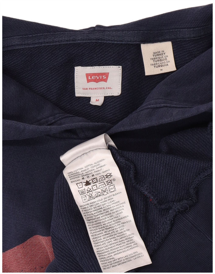 Ανδρικό γραφικό κουκούλα Levi's, μεσαίο ναυτικό, βαμβακερό