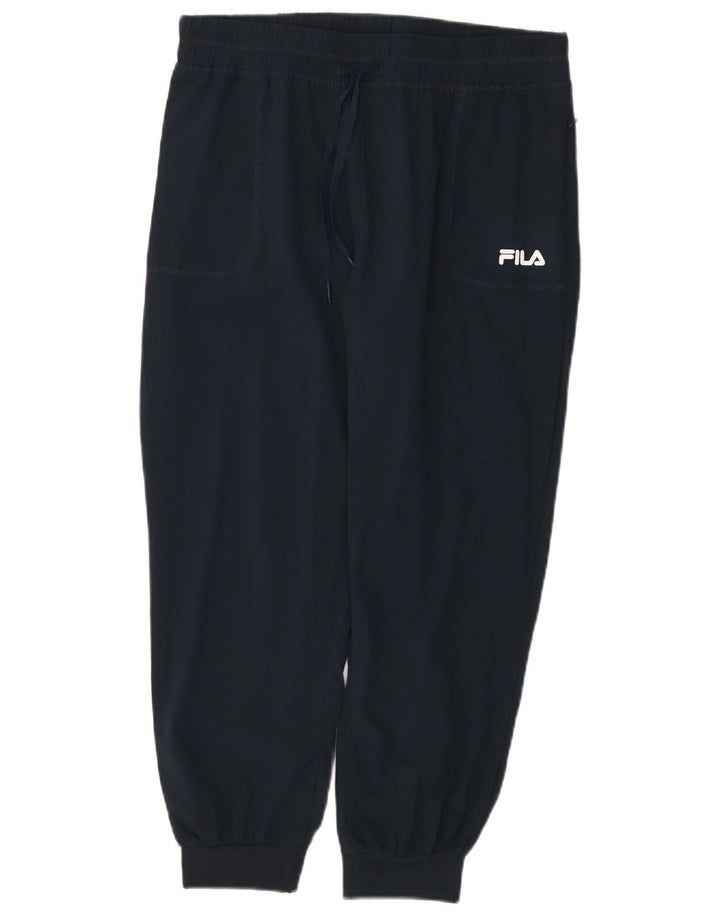 Fila Γυναικεία αθλητική φόρμα Παντελόνι Joggers UK 12 Medium Navy Blue Polyester
