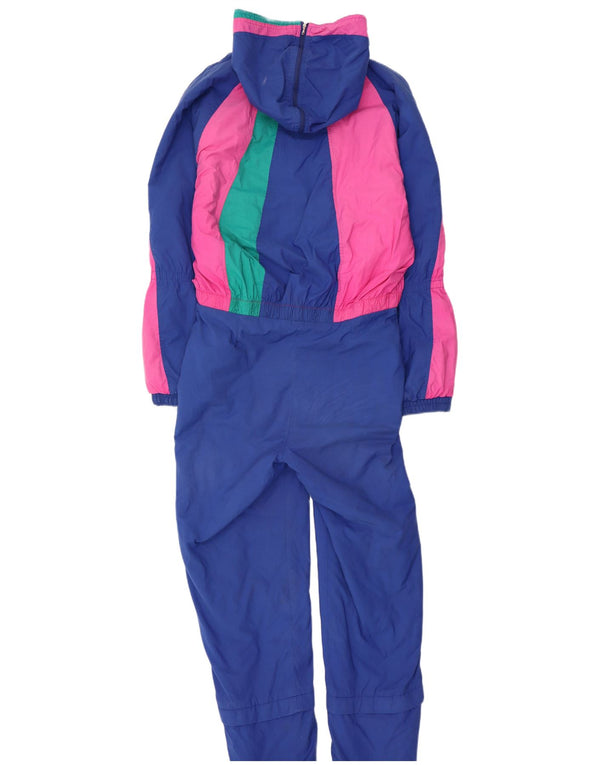 Pierre Cardin γυναικεία φόρμα σκι με κουκούλα UK 16 Large Blue Colourblock