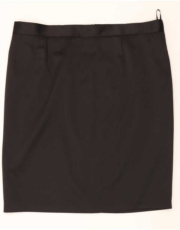 ANN HARVEY Γυναικεία ίσια φούστα UK 22 2XL W44 Μαύρο Πολυεστέρας