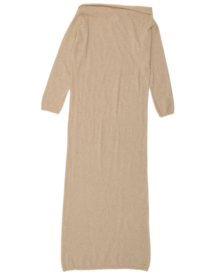 KONTATTO Γυναικείο φόρεμα με ρολό φόρεμα UK 14 Medium Beige Polyamide