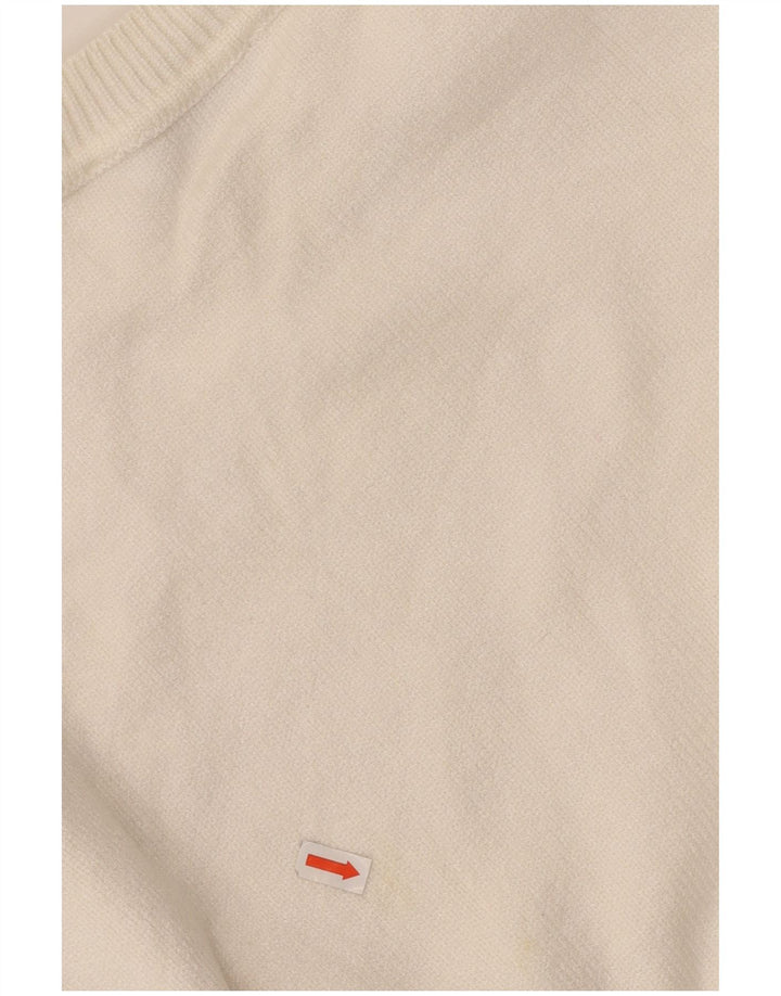 Γυναικείο πουλόβερ ZARA Crew Neck Jumper UK 14 Medium White Viscose