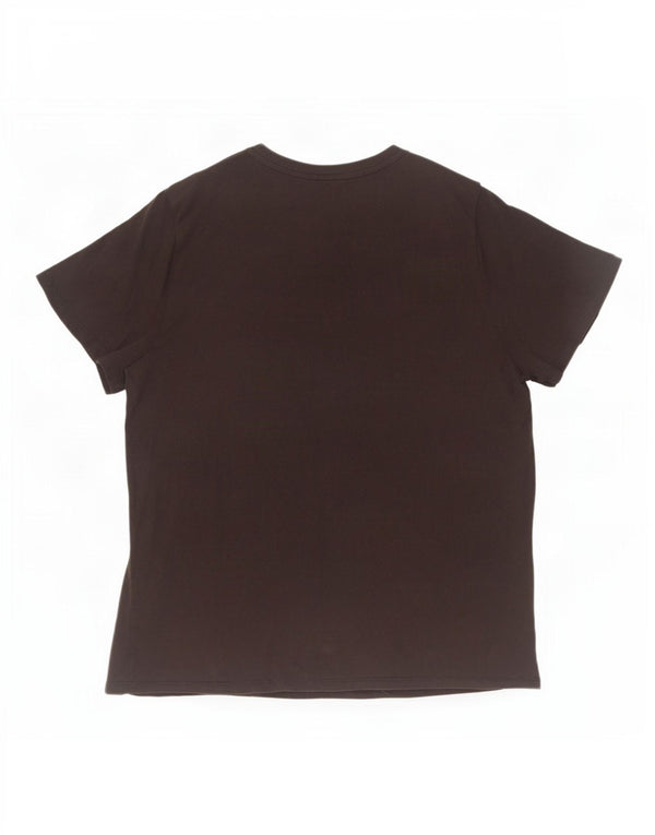 Puma Γυναικείο T-Shirt Top UK 18 XL Μαύρο βαμβακερό