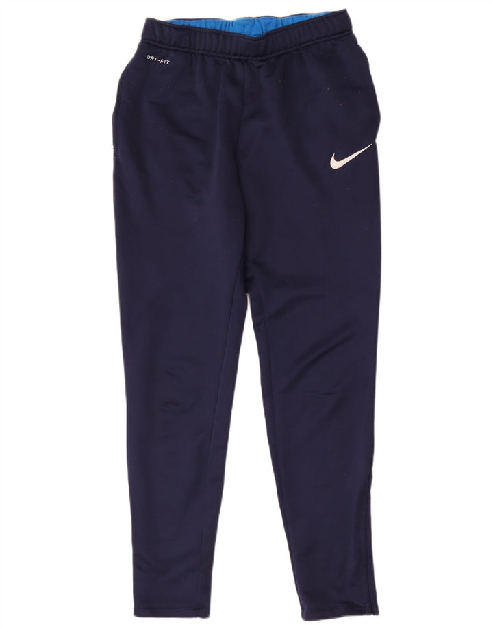 Ανδρικές φόρμες Nike Dri Fit Παντελόνια μεσαίου μπλε ναυτικού πολυεστέρα