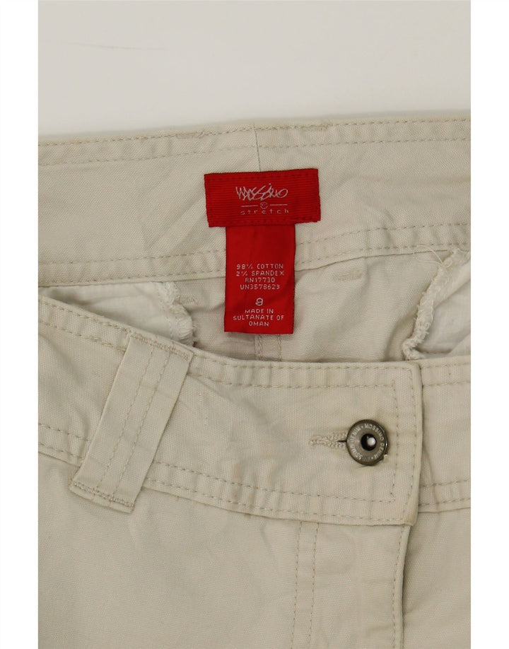 MOSSIMO Womens Stretch Chino Shorts US 8 Medium W32 Beige Cotton Vintage Mossimo and Second-Hand Mossimo from Messina Hembry 