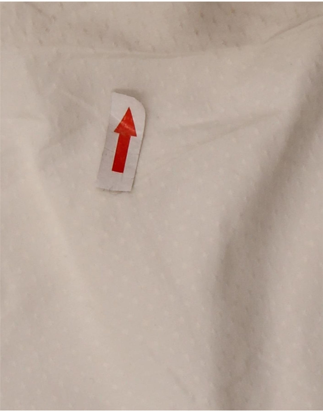 EDDIE BAUER Γυναικείο πουκάμισο μπλούζα UK 10 Small White Spotted Nylon