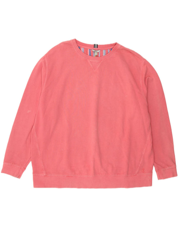 JOULES Γυναικείο Φούτερ Jumper UK 22 3XL Ροζ Βαμβακερό