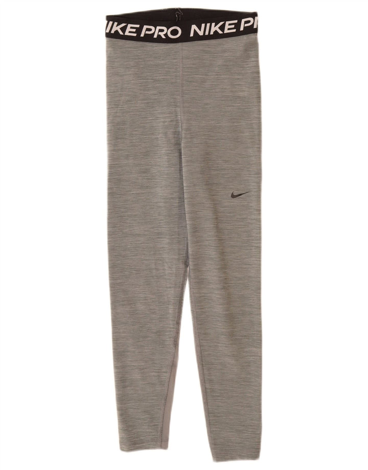 Γυναικείο κολάν Nike Dri Fit Graphic UK 6 XS Grey Polyester