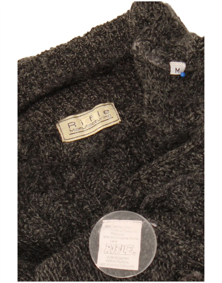 Ανδρικό πουλόβερ Rifle Crew Neck Jumper Medium Grey Acrylic