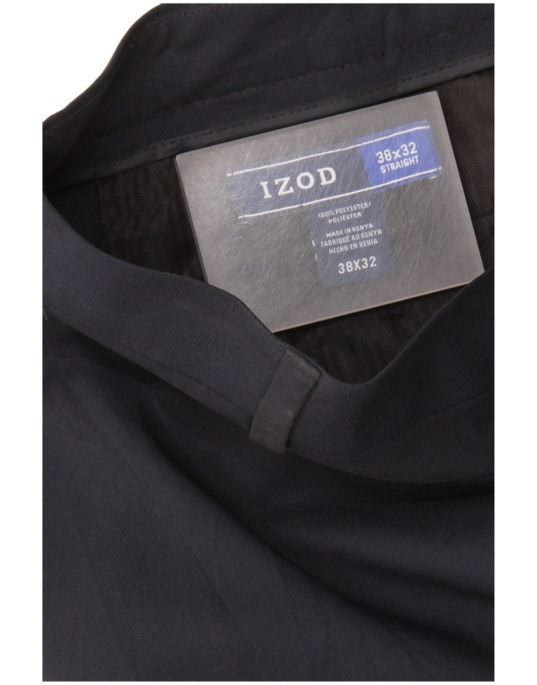 Ανδρικό ίσιο παντελόνι Chino IZOD W38 L32 Navy Blue Polyester