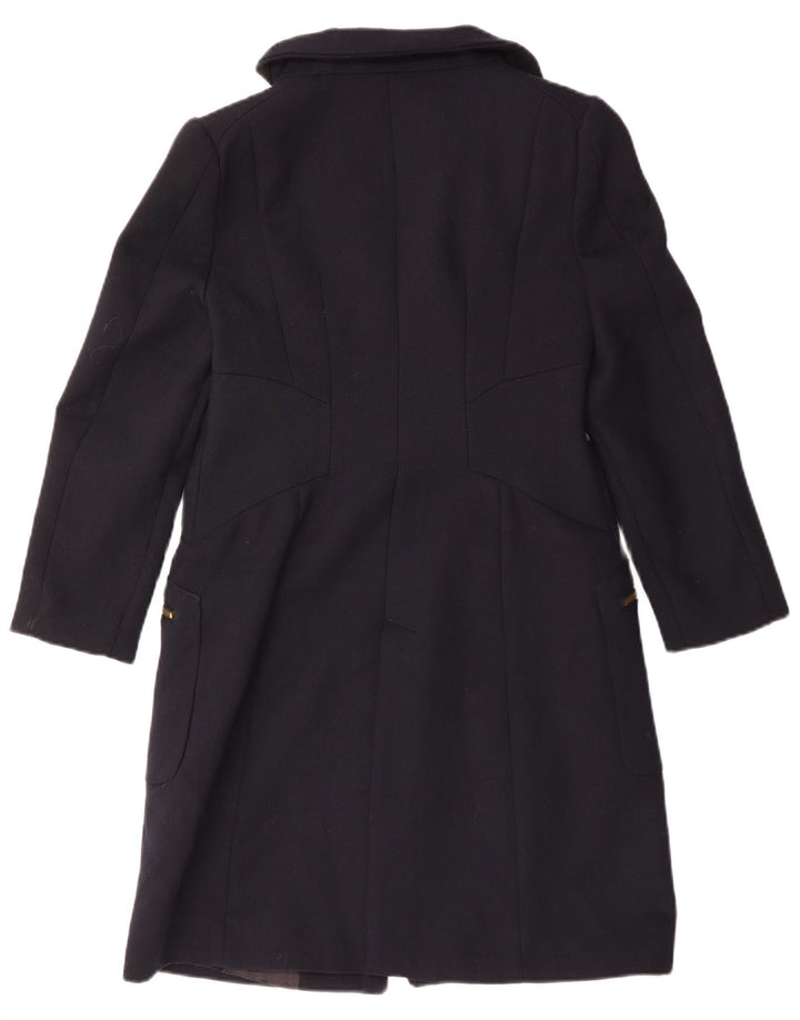 Zara Γυναικείο Πανωφόρι UK 14 Large Navy Blue Polyester
