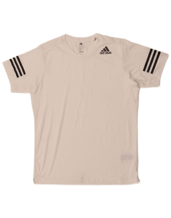Ανδρικό T-Shirt Adidas Top Medium White Polyester