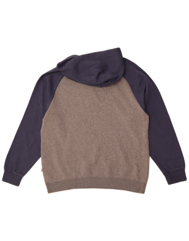 Levi's Mens Graphic Relaxed Fit Jumper Medium Grey Colourblock