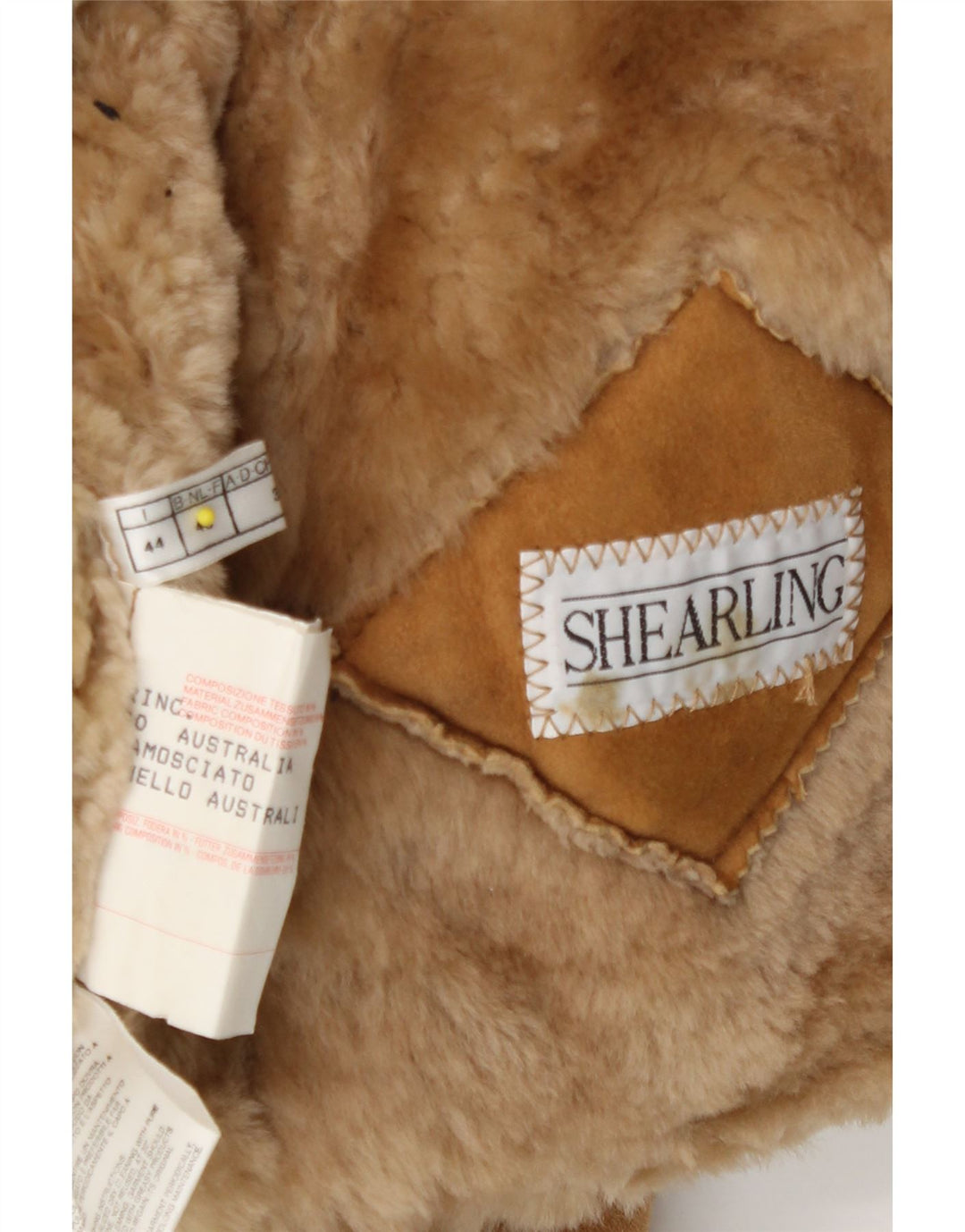 Vintage Γυναικείο Παλτό Shearling Loose Fit IT 44 Medium Beige Shearling