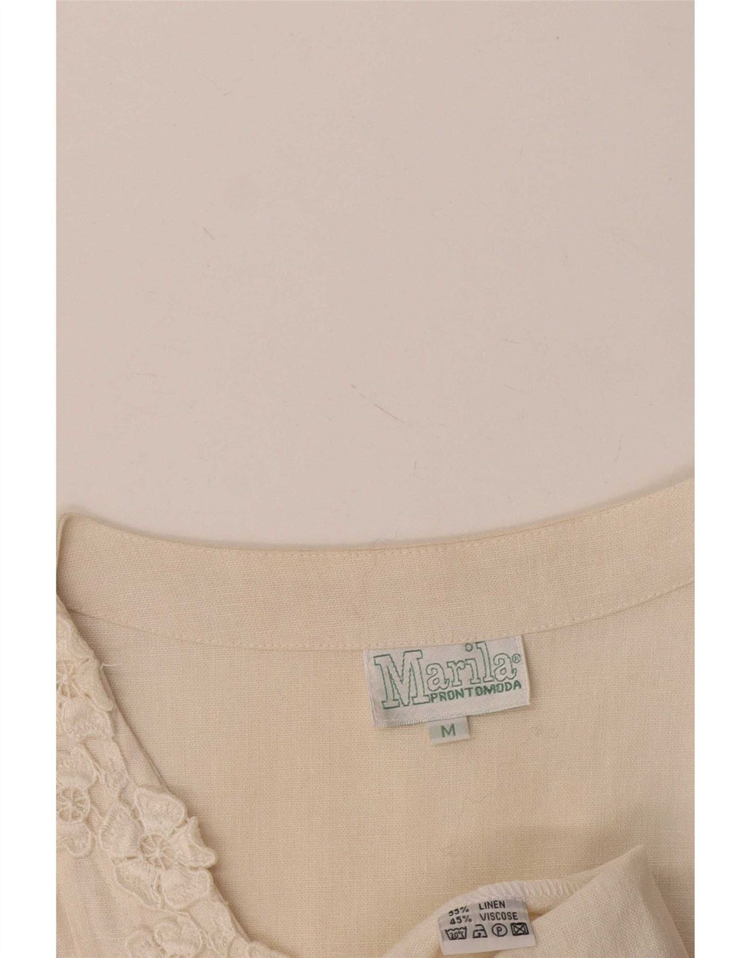 Marila Γυναικείο Αμάνικο Φόρεμα Shift UK 14 Medium White Λινό