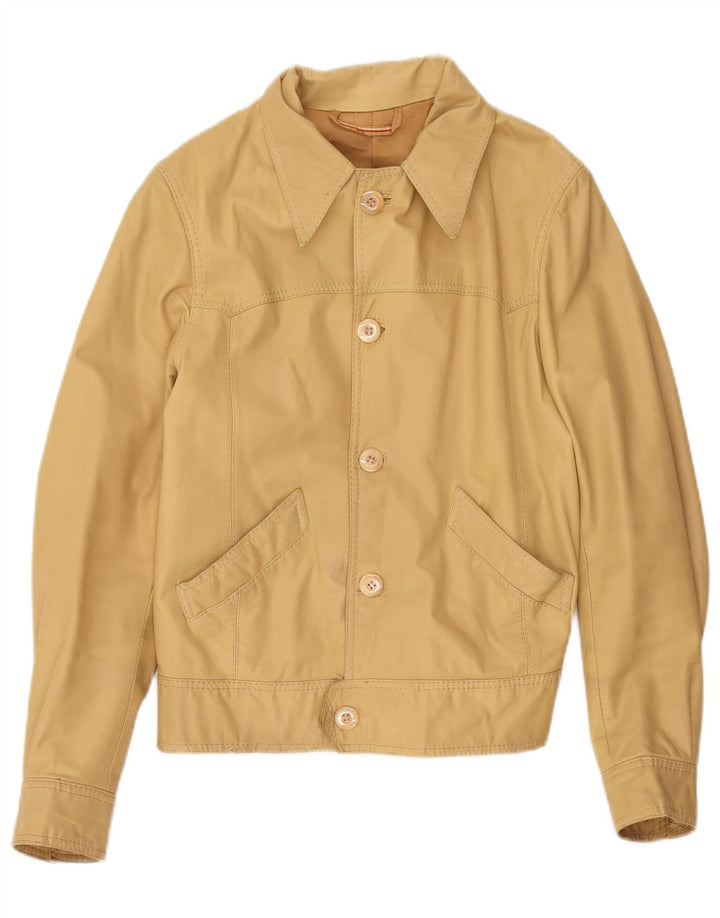 Vintage Γυναικείο Bomber Jacket UK 10 Small Beige