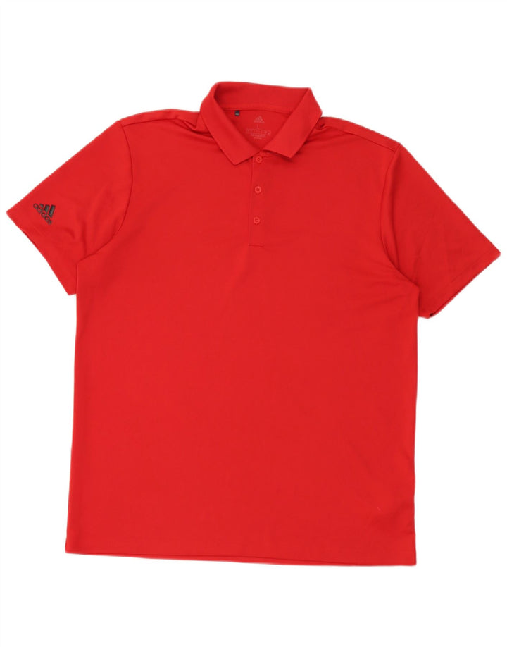 Ανδρικό πουκάμισο Adidas Polo μεγάλο κόκκινο πολυεστέρα
