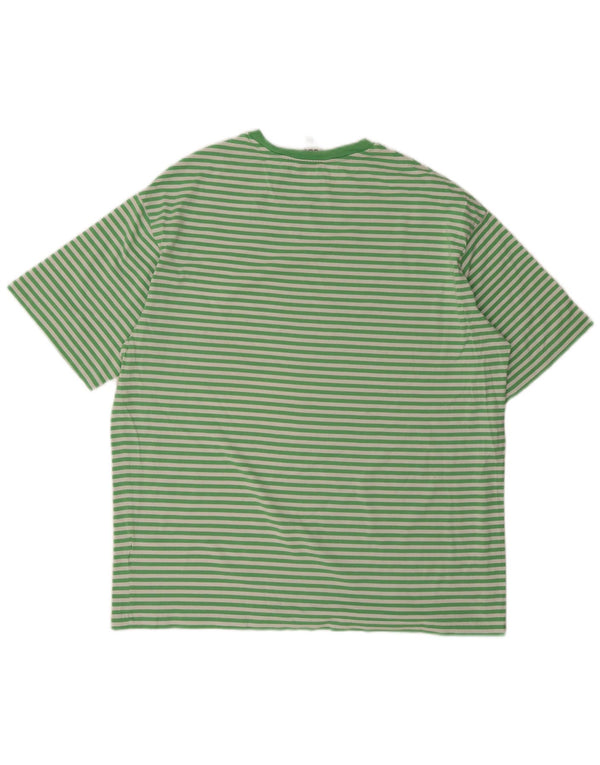 Ανδρικό T-Shirt Cos Top Βαμβακερό μεσαίο πράσινο ριγέ