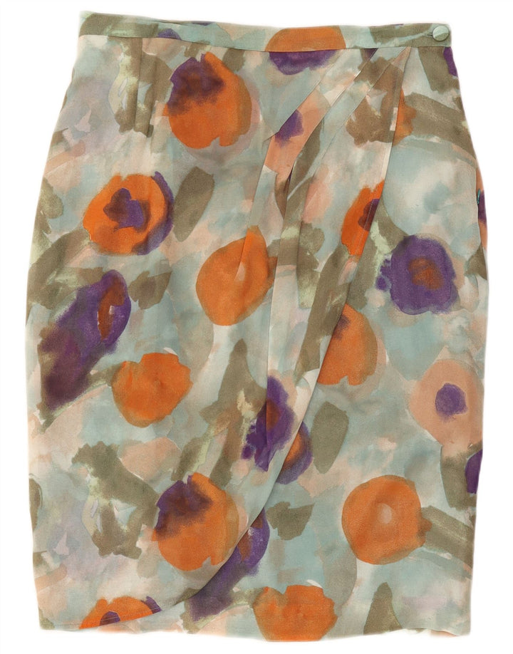 Vintage Γυναικεία Wrap Φούστα W34 Μεγάλη πολύχρωμη Floral