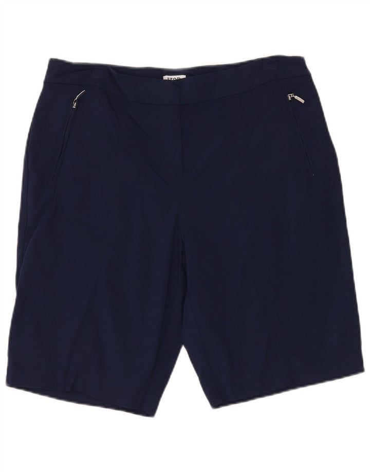 Izod Γυναικείο σορτς Chino US 12 Large W34 Navy Blue Rayon