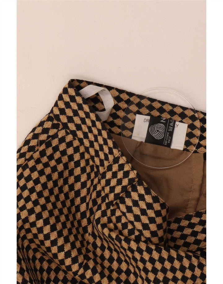 Michael H Γυναικεία Pencil Φούστα UK 12 Medium W26 Beige Argyle/Diamond Wool