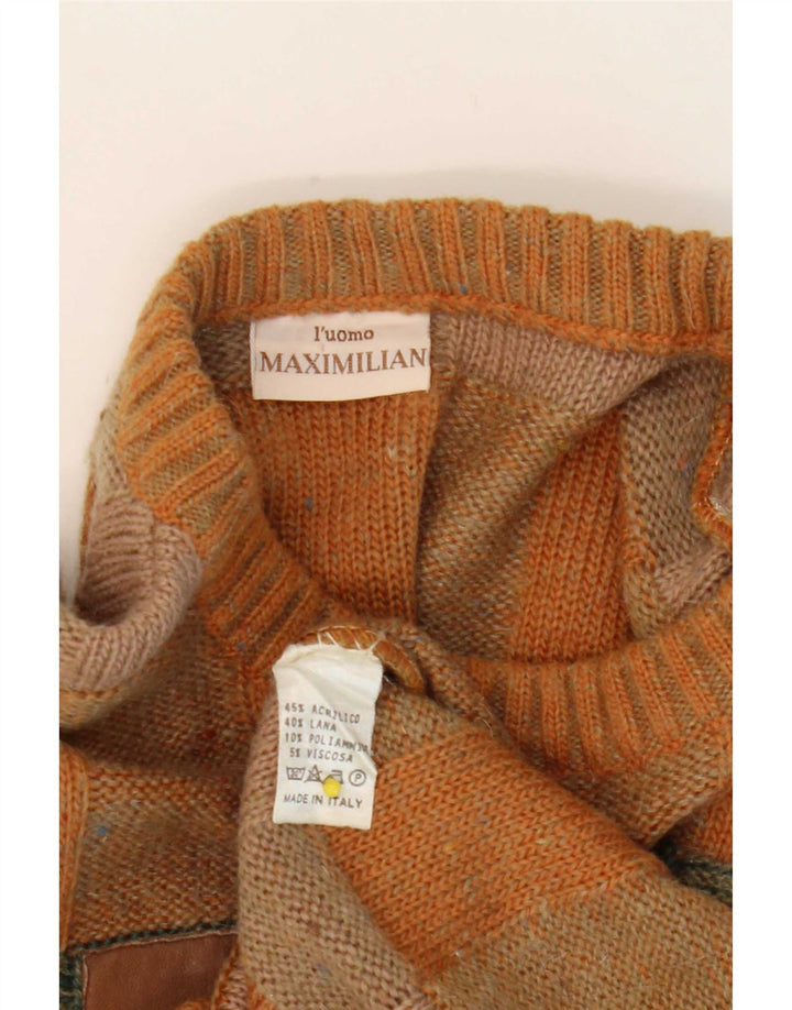 Ανδρικό πουλόβερ Maximilian Crew Neck Jumper Μεσαίο καφέ ακρυλικό