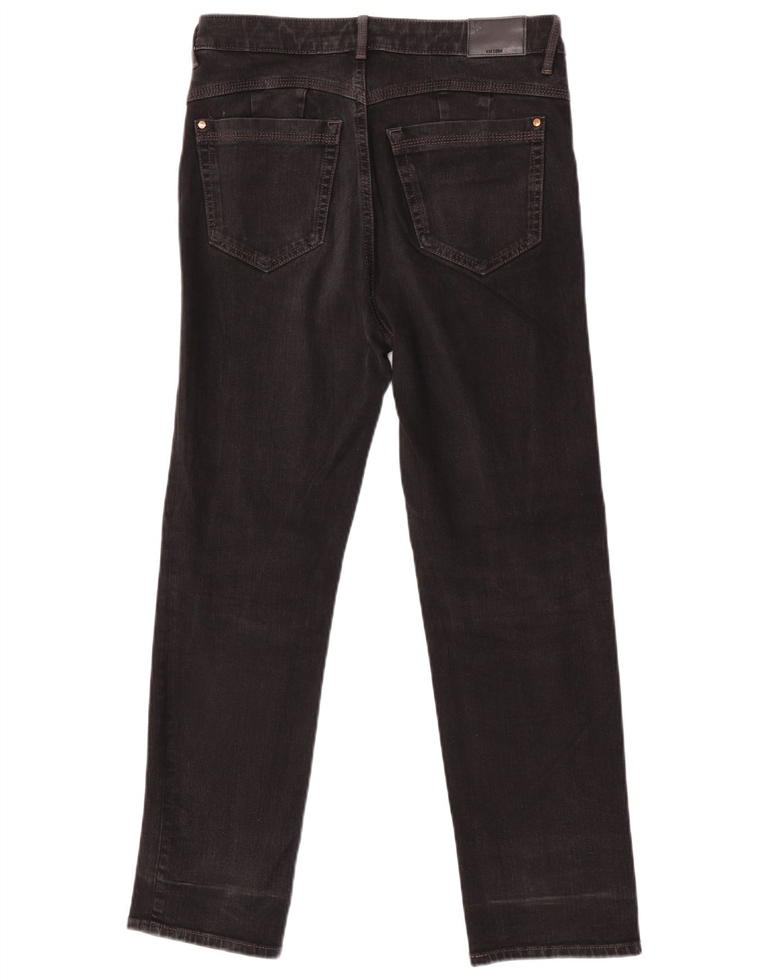 Marks & Spencer Γυναικεία ίσια τζιν UK 12 Medium W32 L27 Μαύρο βαμβακερό