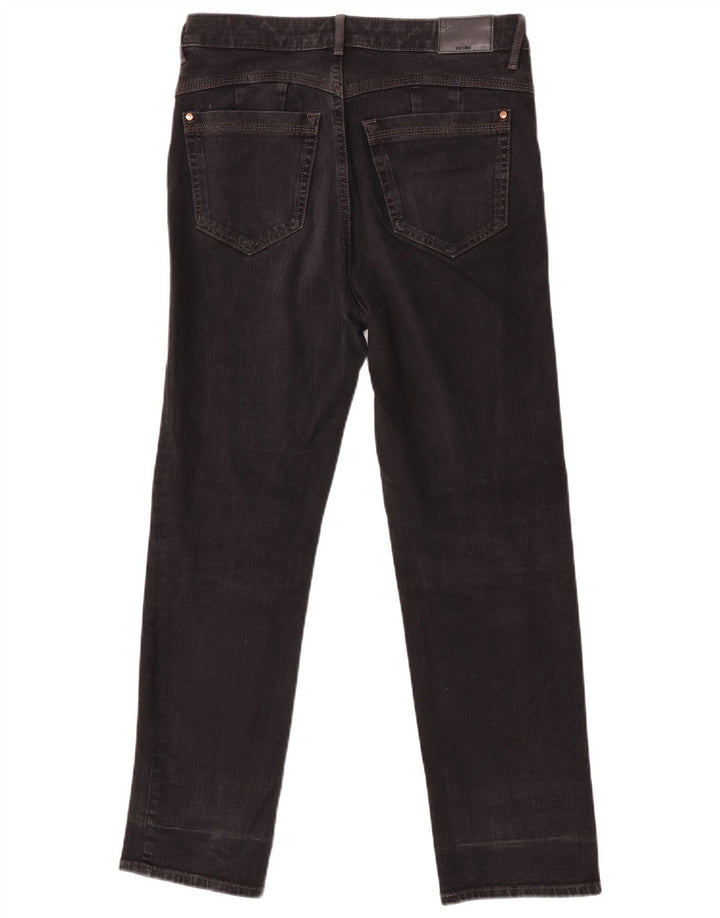Marks & Spencer Γυναικεία ίσια τζιν UK 12 Medium W32 L27 Μαύρο βαμβακερό
