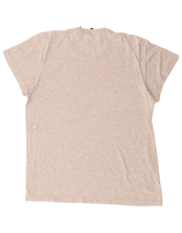 Ανδρικό γραφικό T-Shirt Adidas Top Μεσαίο γκρι βαμβακερό