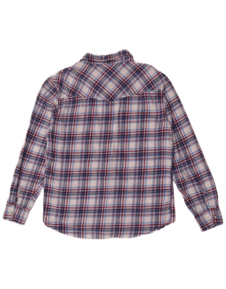 Ανδρικό φανελένιο πουκάμισο Levi's μεσαίο μπλε βαμβακερό