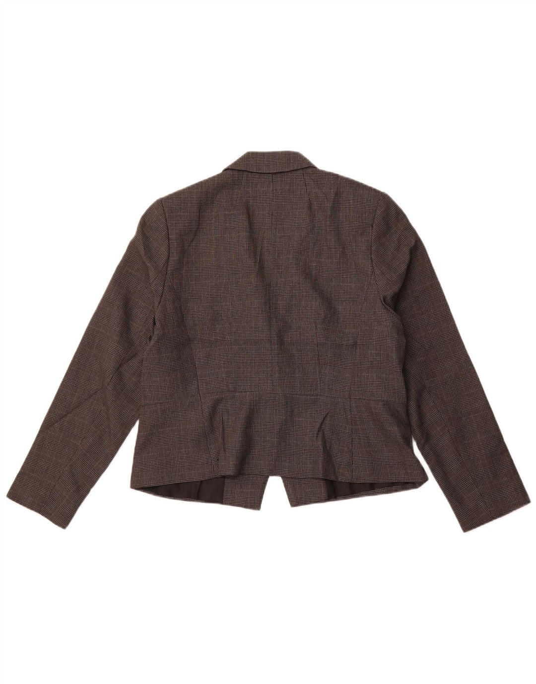 MARKS & SPENCER Γυναικείο σακάκι 1 κουμπιού σακάκι UK 16 Large Grey Check