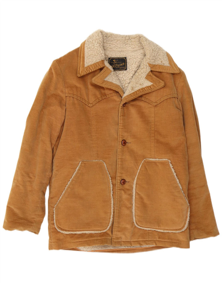Vintage Ανδρικό σακάκι Sherpa UK 40 Large Brown Colourblock